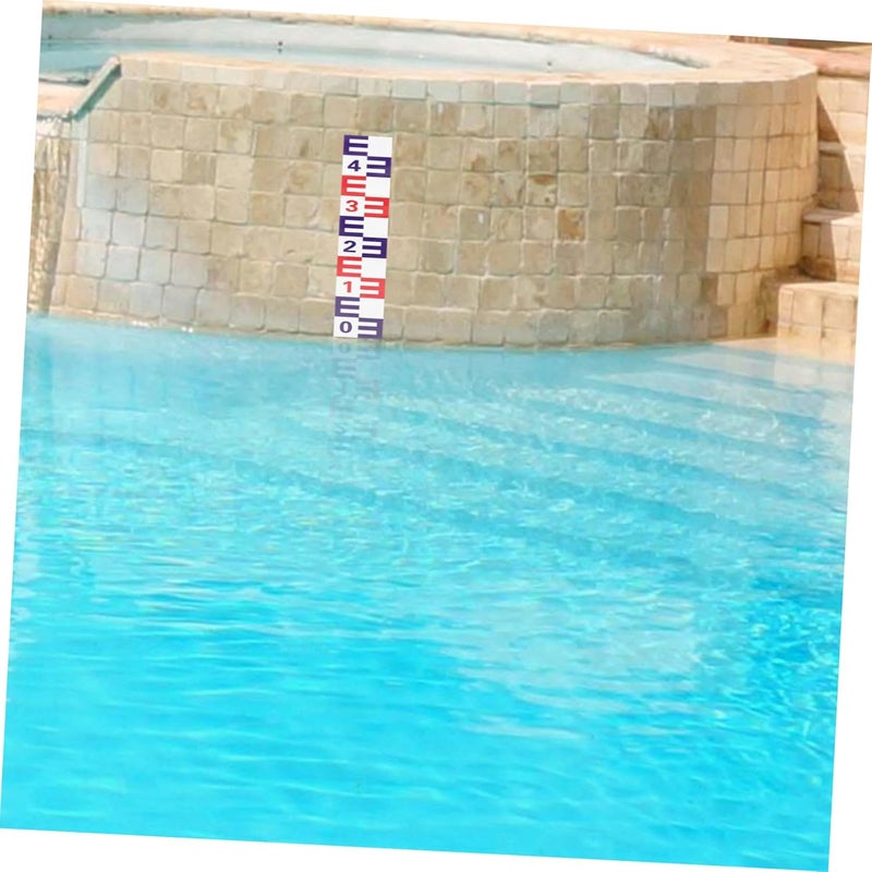 مقياس مستوى الماء العاكس ذاتي اللصق من الألومنيوم لأداة قياس الارتفاع لحوض السباحة وبرميل المطر - Image 5